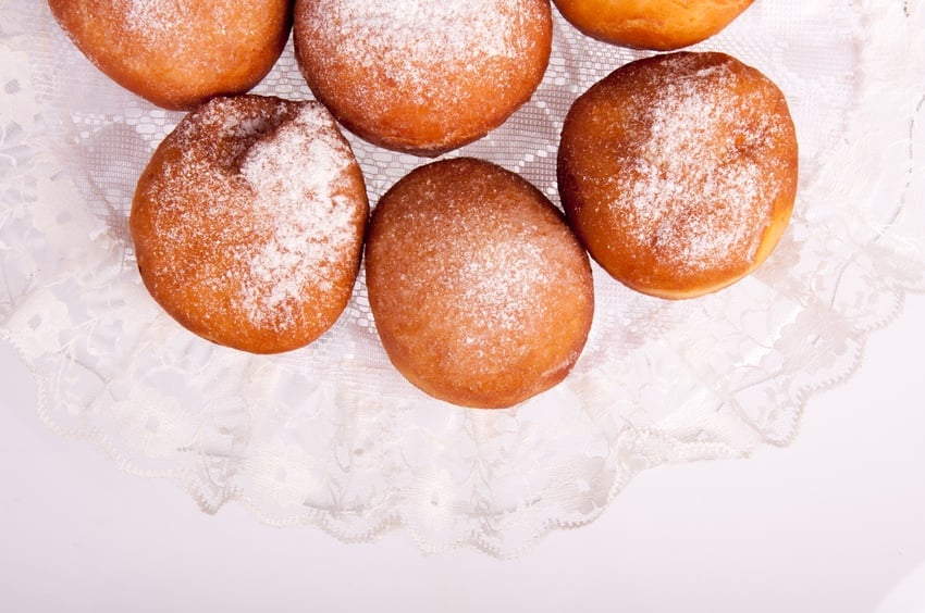 image of home made donuts