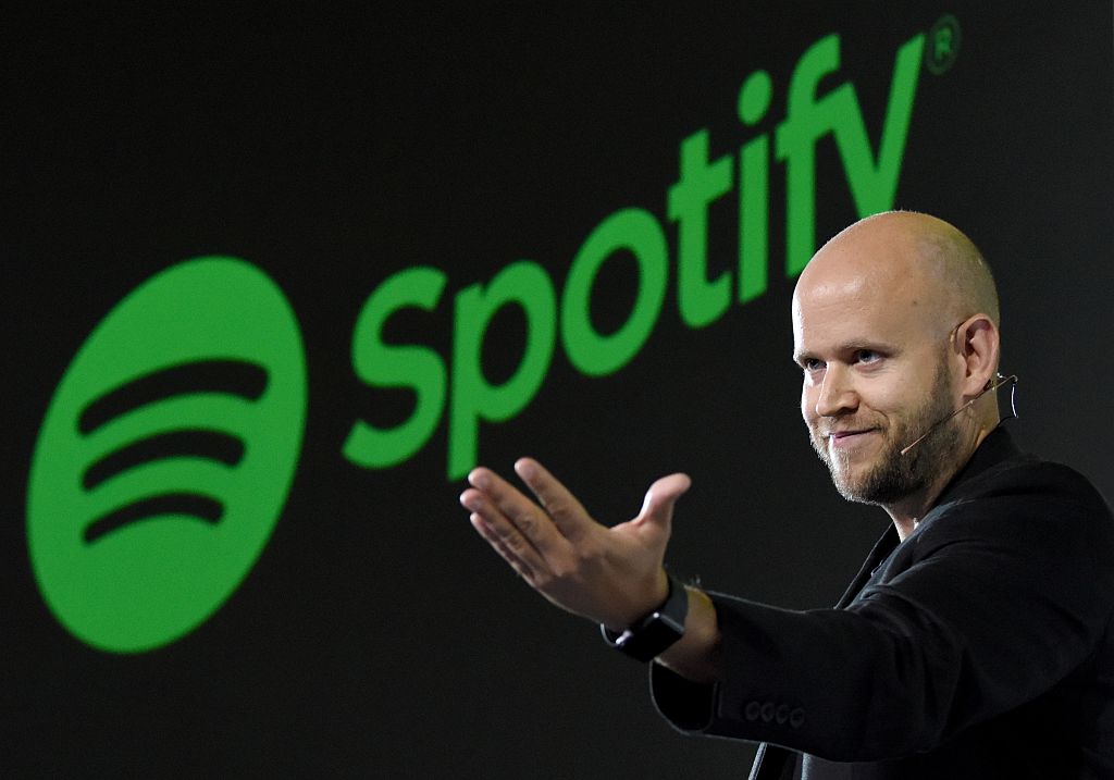 Daniel Ek, CEO of Swedish music streaming service Spotify