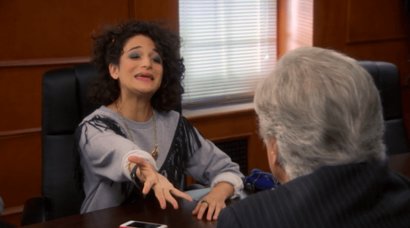 Mona-Lisa Saperstein from Parks and Recreation begs to borrow money from her father
