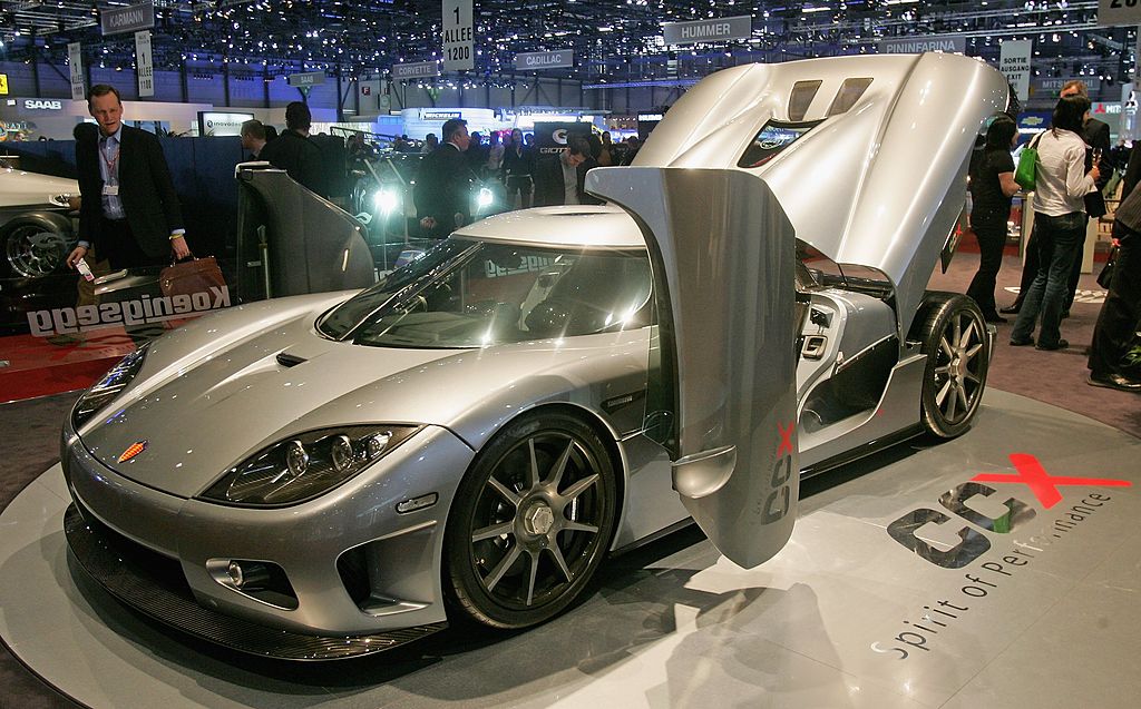 The new Koenigsegg CCR is unveiled as a world premiere presentation
