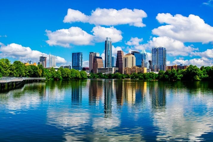 Austin Texas Reflections Lady Bird Lake