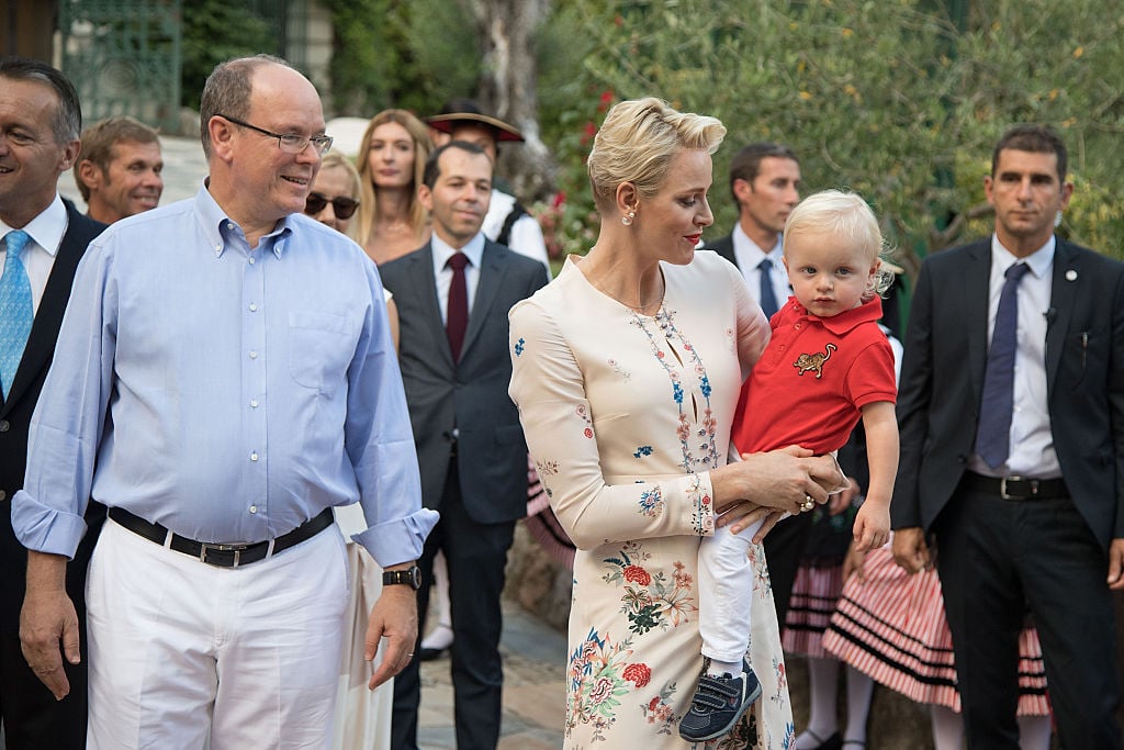 Prince Albert II of Monaco, Prince Jacques, and Princess Charlene of Monaco Prince Albert II of Monaco, Prince Jacques, and Princess Charlene of Monaco