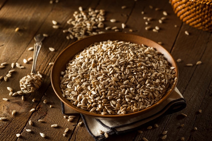Sunflower Seeds in a Bowl