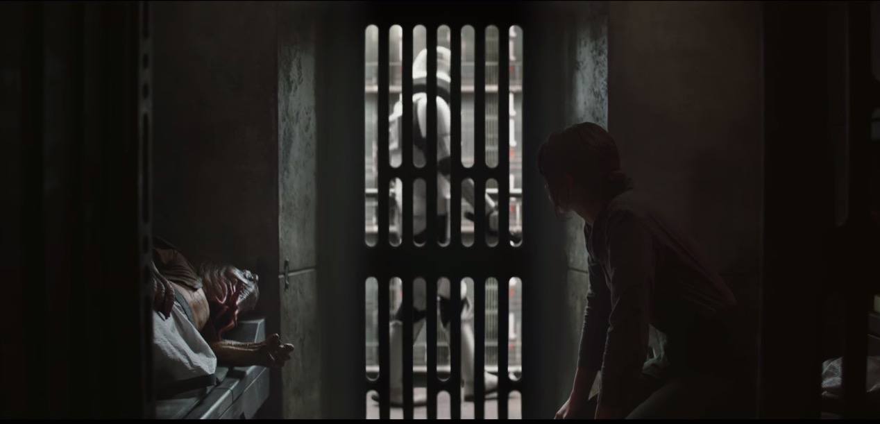 Jyn Erso in an Imperial prison - Rogue One