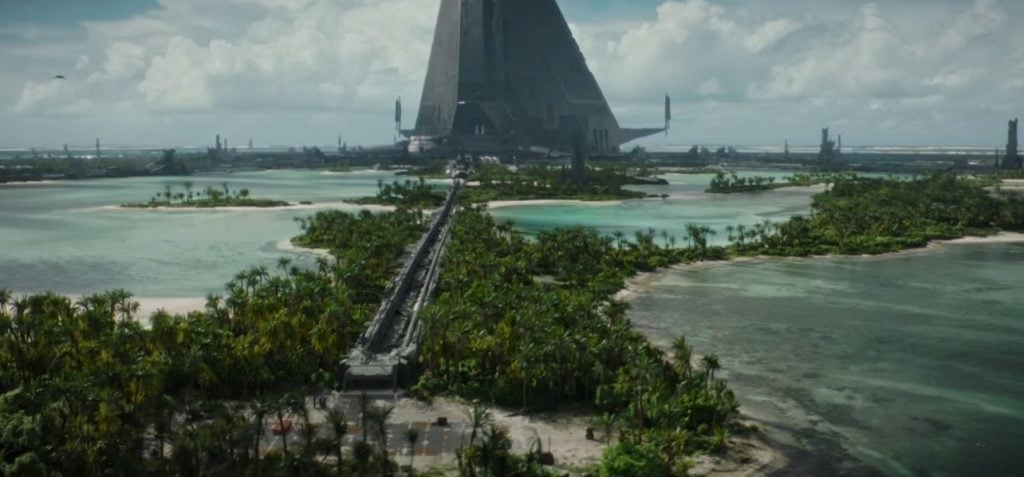 The Imperial facility on Scarif in Rogue One
