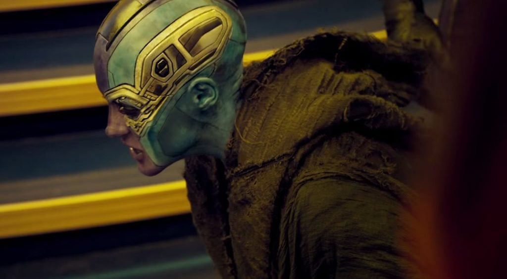 Karen Gillan as Nebula in Guardians of the Galaxy Vol. 2