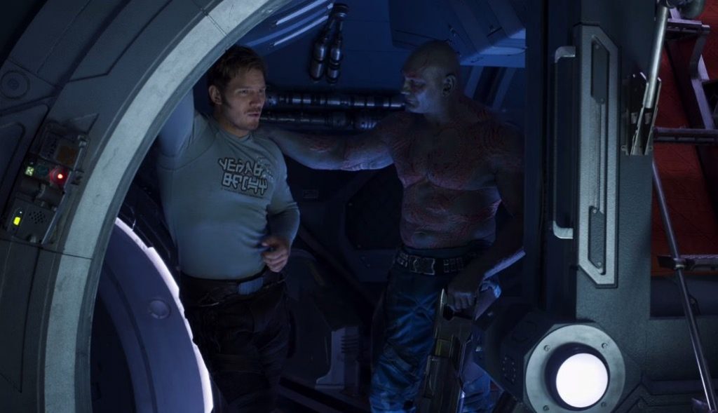 Star-Lord and Drax in Guardians of the Galaxy Vol. 2