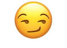 Smirking face emoji