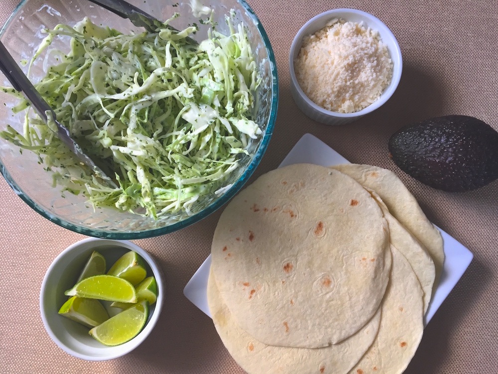 shrimp taco ingredients, dinner ideas
