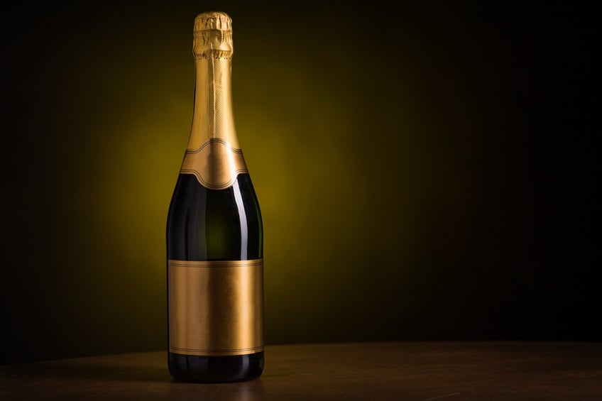 bottle of champagne