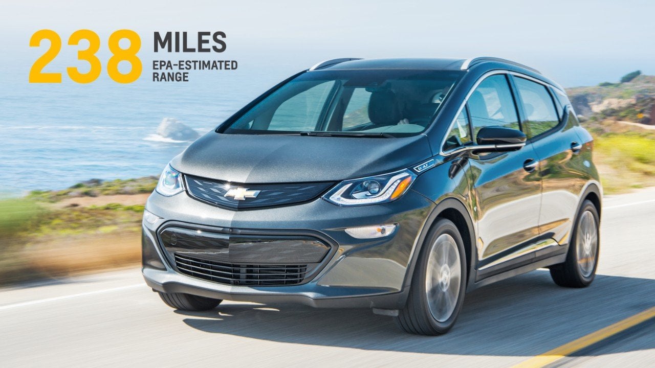 Chevrolet Bolt EV range