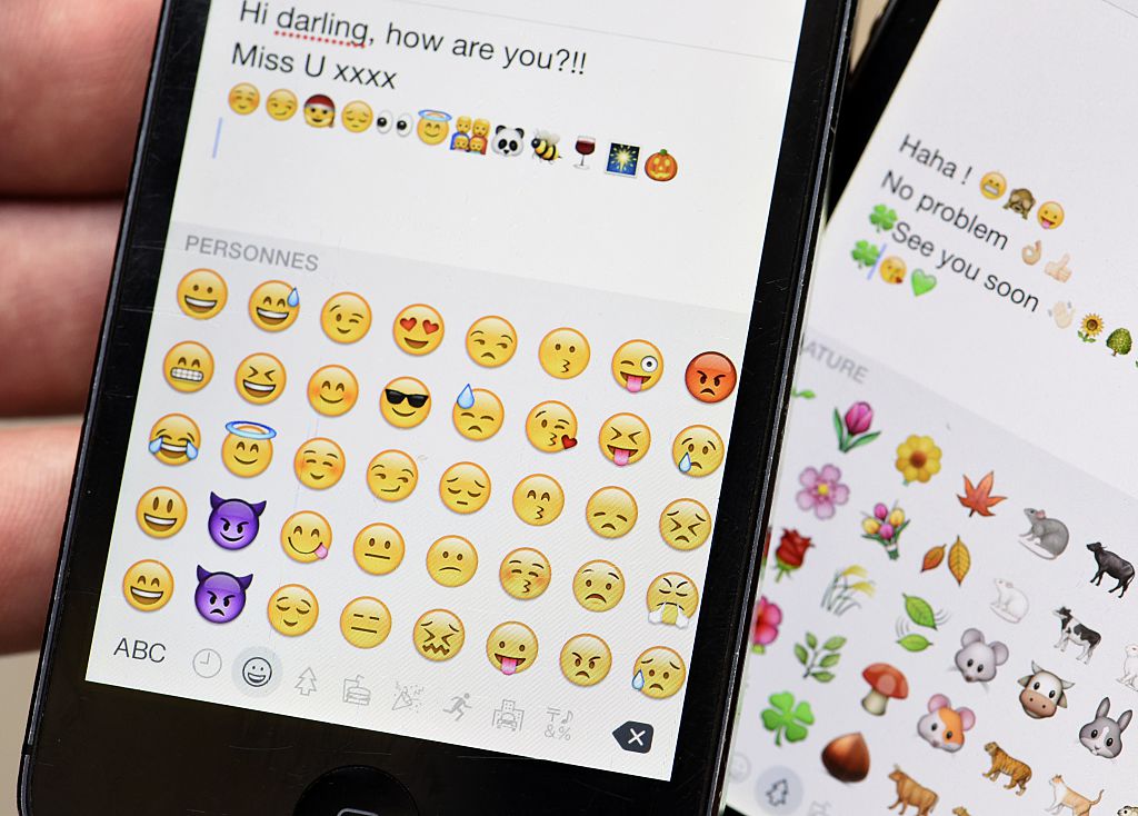 Emojis on a phone