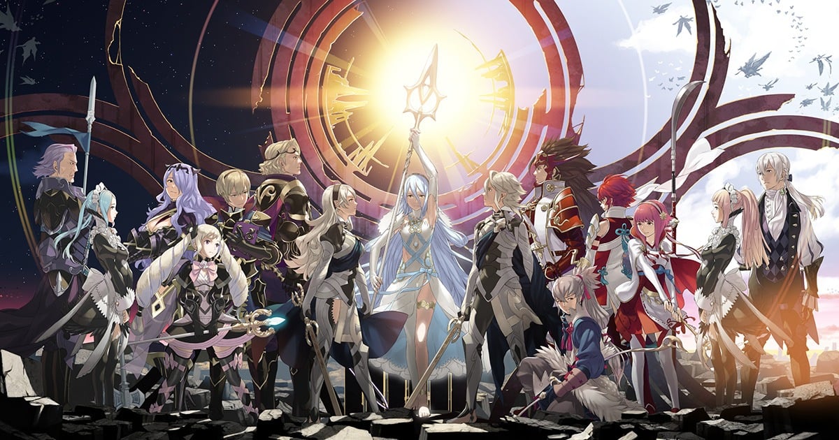 A video game still of a group of females holding weapons A video game still of a group of females holding weapons
