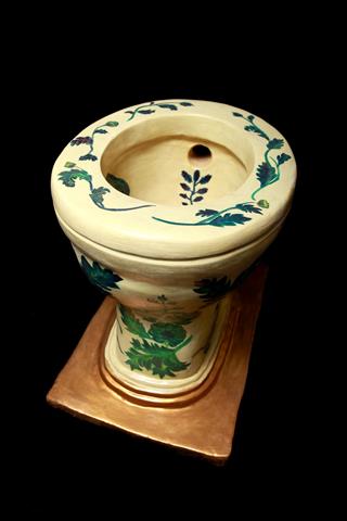 fancy toilet at Sulabh International Museum of Toilets