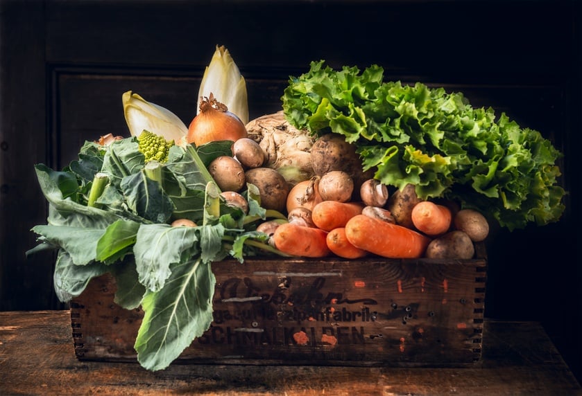 various of fresh vegetables
