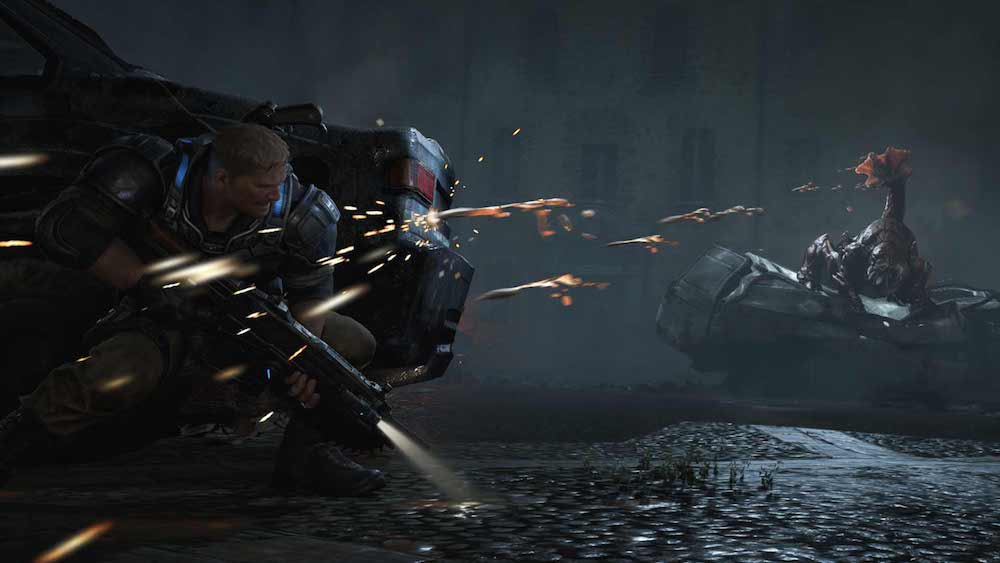 Taking cover in 'Gears of War 4'