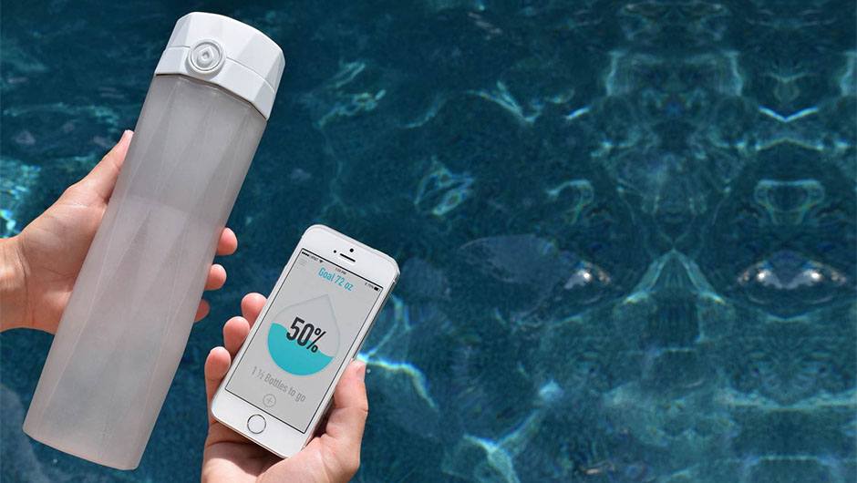 Hidrate smart water bottle and app