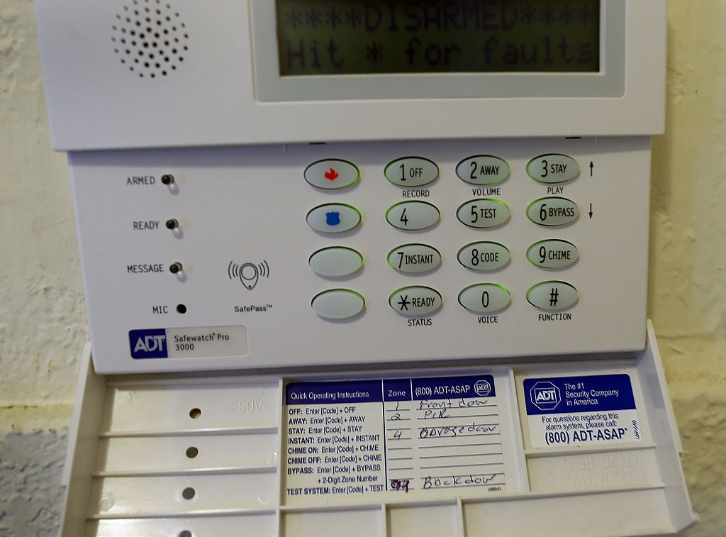 home security system keypad