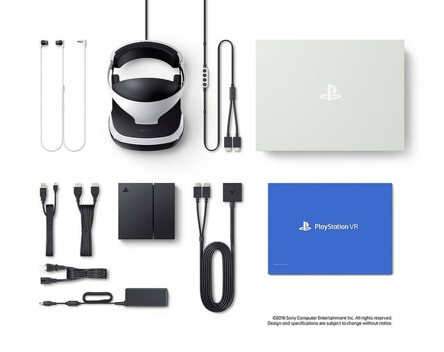 Everything that comes in the PlayStation VR box