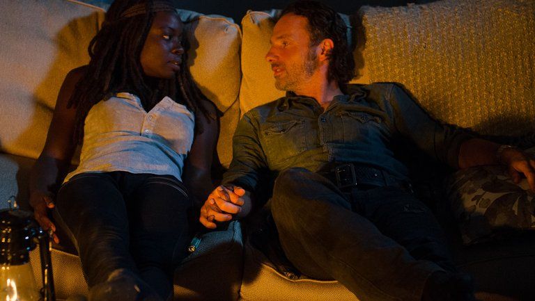 Danai Gurira and Andrew Lincoln