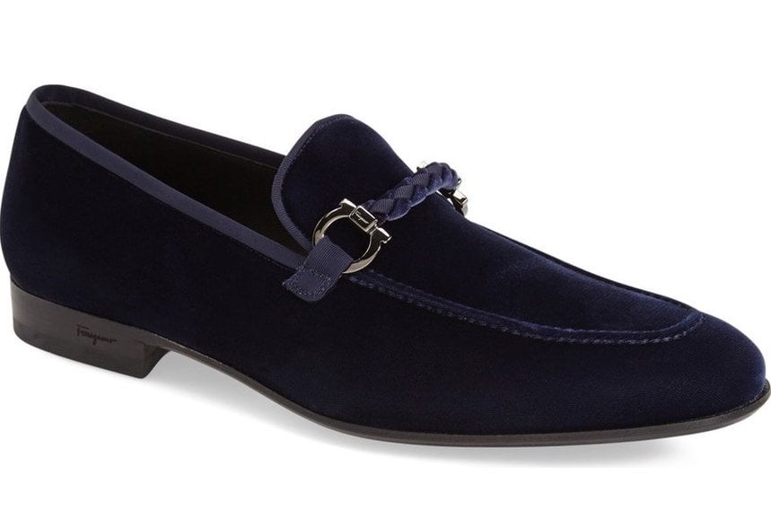 men's velvet loafer