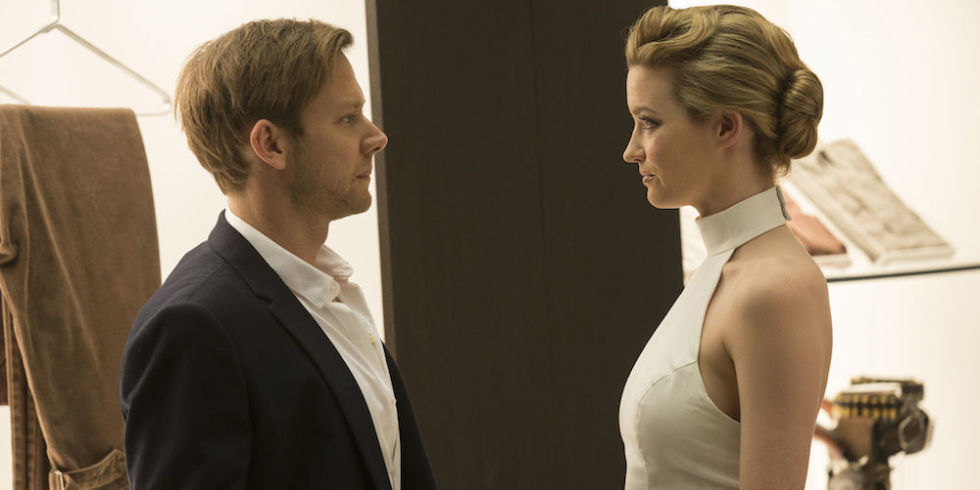 William in the changing room in 'Westworld'