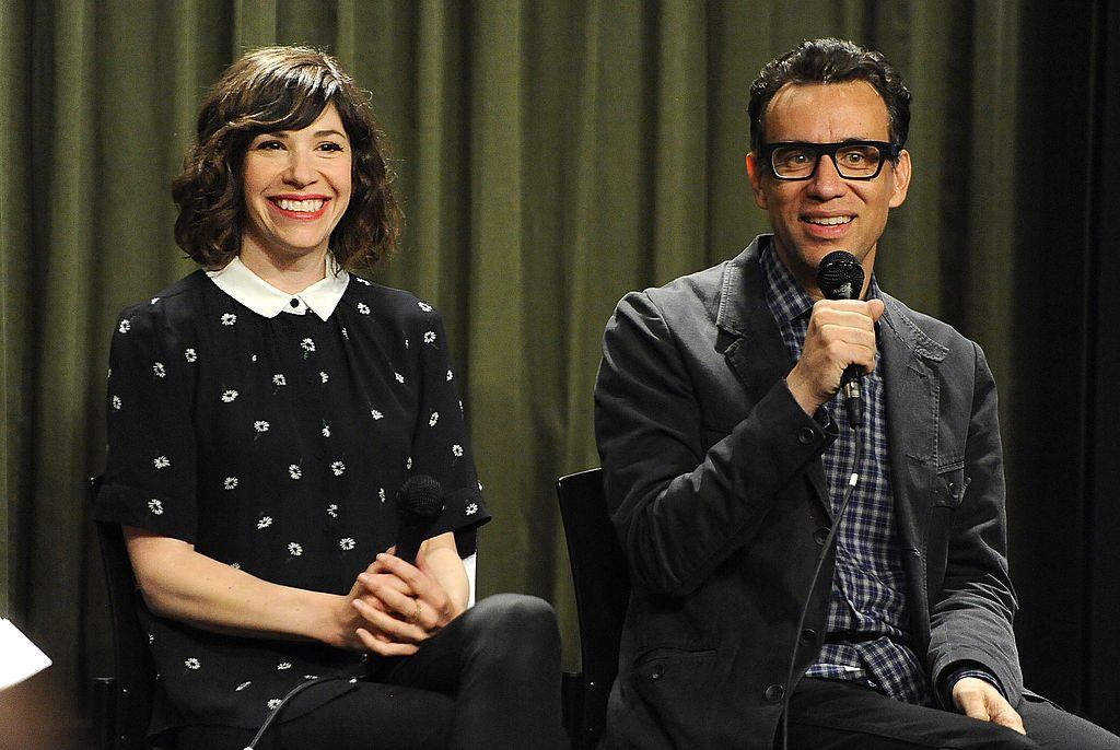 riter/actor Carrie Brownstein and actor/producer Fred Armisen attend Sag Foundation's Conversations with Portlandia's Fred Armisen and Carrie Brownstein held at SAG Foundation Actors Center