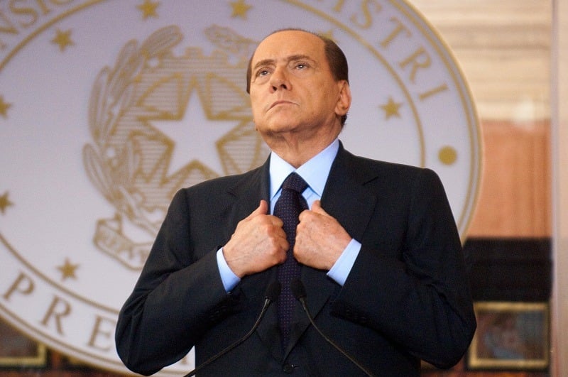 Italian Prime Minister Silvio Berlusconi attends a summit