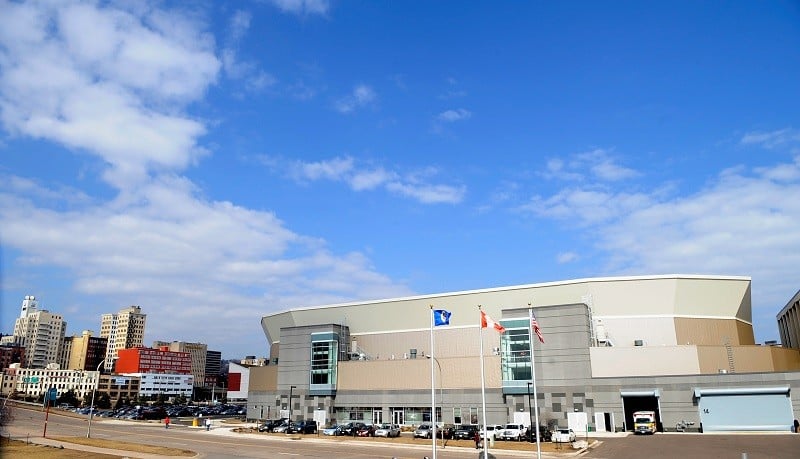 A general view of Amsoil Arena in Duluth, Minnesota