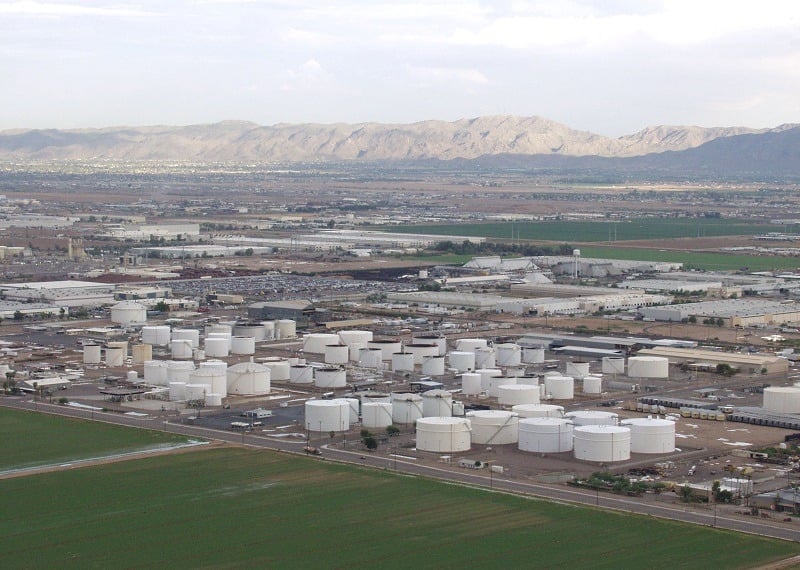 A Kinder-Morgan tank farm in Phoenix