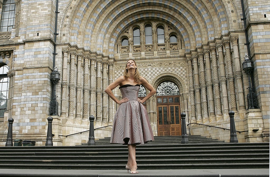 Supermodel Linda Evangelista poses for photographers to launch London Fashion Week