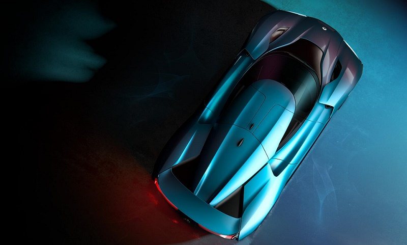 NIO EP9 roof view