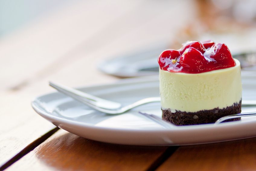 cheesecake on the table