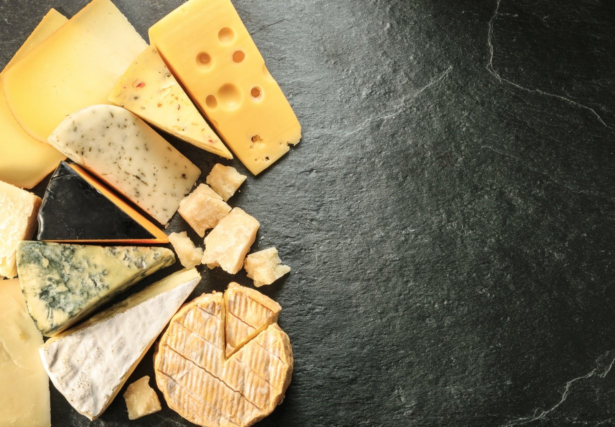 Various types of cheese