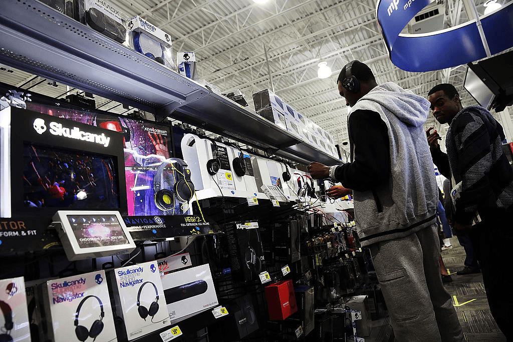 shopping at best buy
