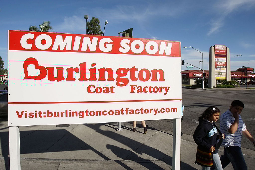 burlington coat factory sign