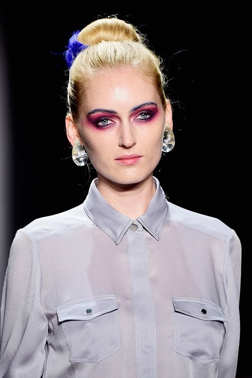 model wearing a dramatic look