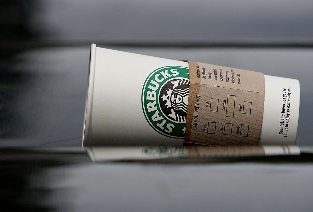 a Starbucks cup