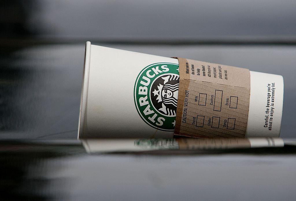 a Starbucks cup 