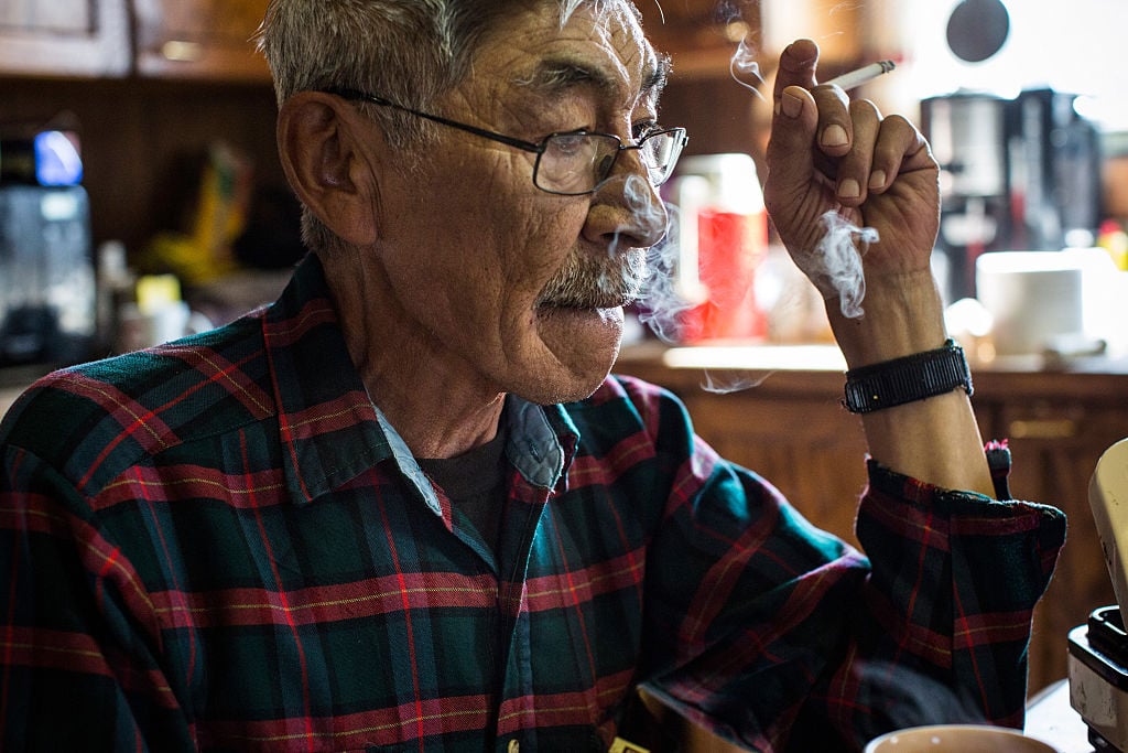man smoking