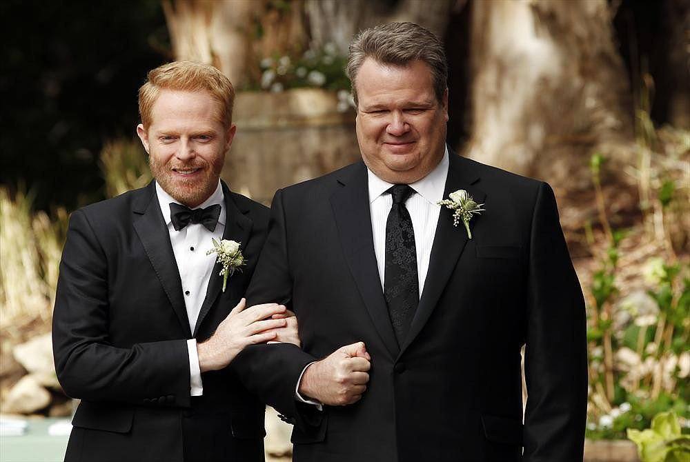 Actors Jesse Tyler-Ferguson and Eric Stonestreet from Modern Family