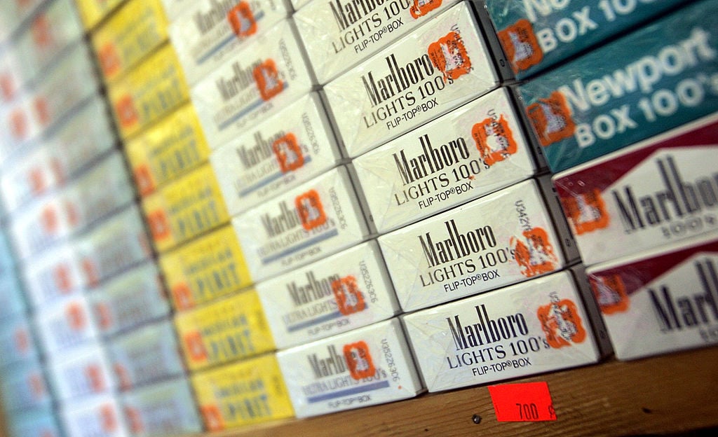 packs of cigarettes