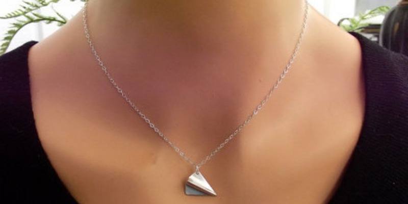 Paper Plane Necklace