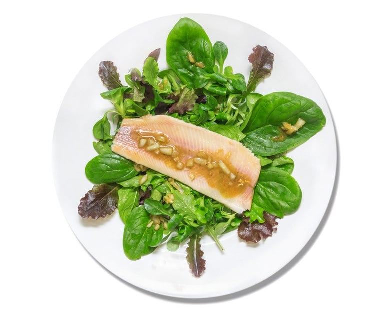 salad with trout