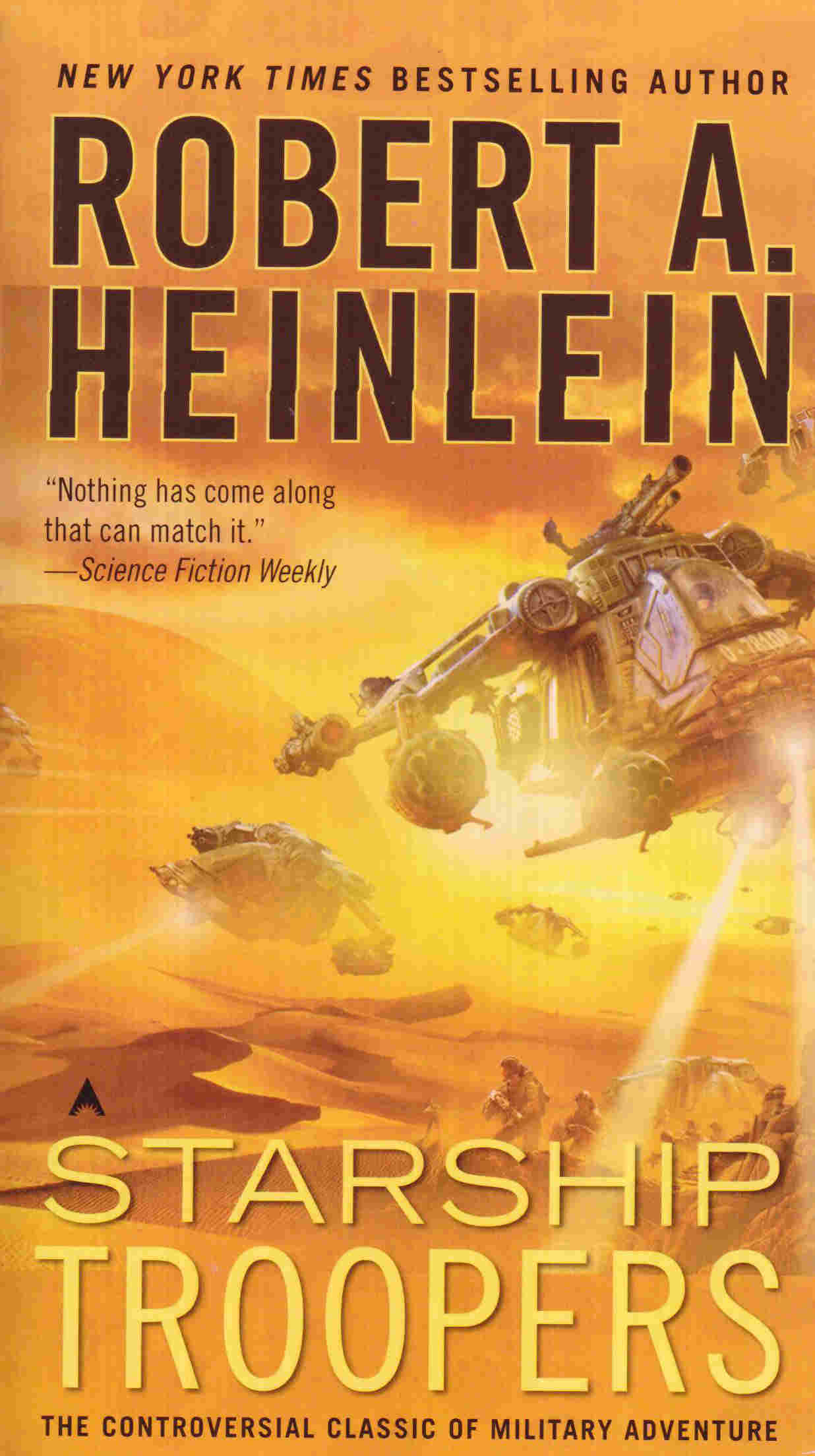 The cover of the Starship Troopers book
