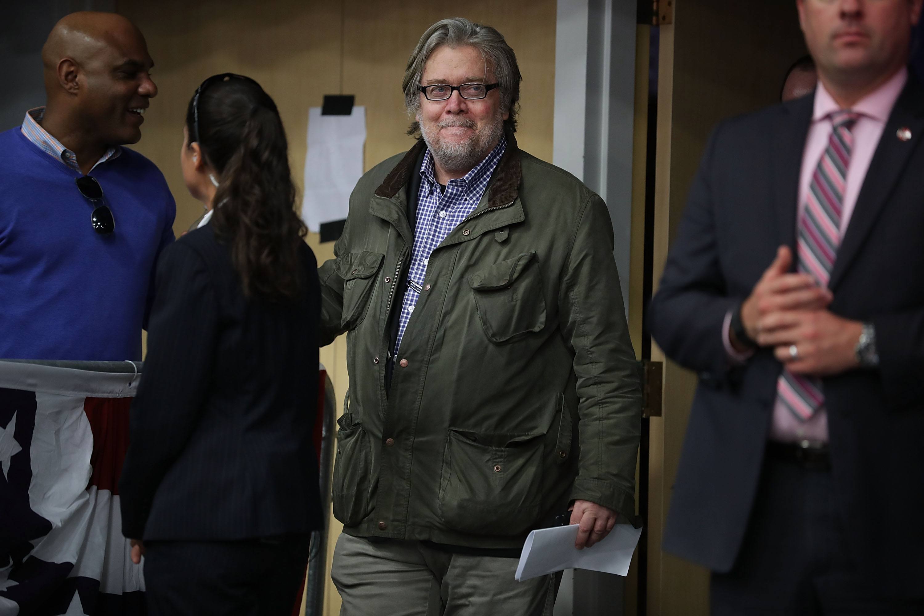 Steve Bannon, one of President-elect Trump's top advisors, who has said some pretty discriminatory things, to say the least