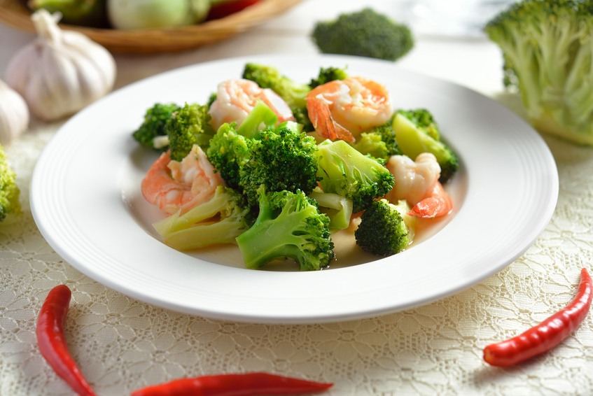 shrimp and broccoli