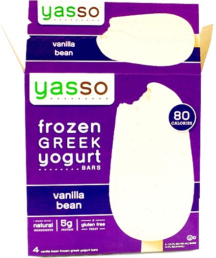 Yasso vanilla bean frozen Greek yogurt bar
