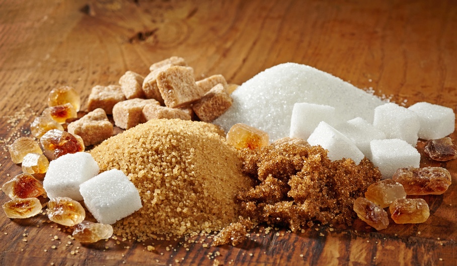 various types of sugar