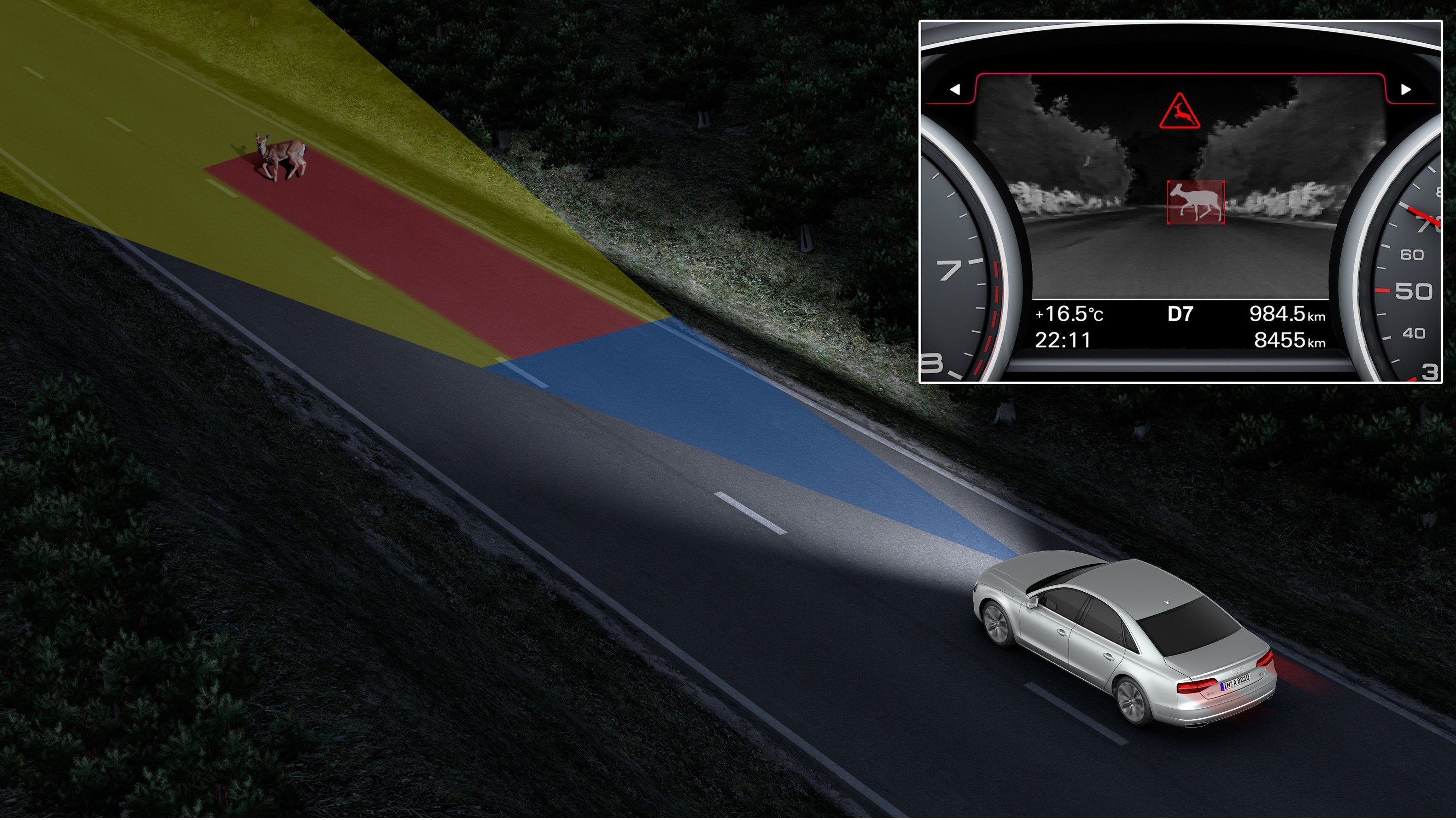Audi A8 with Night Vision Assistant